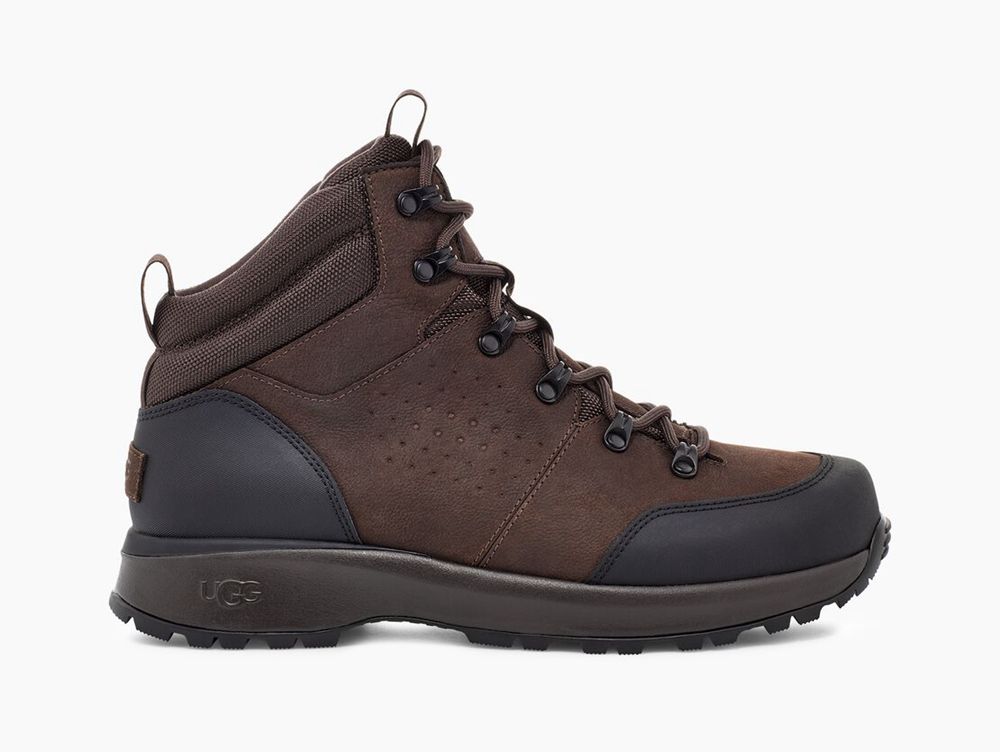 Ugg Emmett Mid - Mens Rain Boots - Brown - NZ (5691VSLKQ)